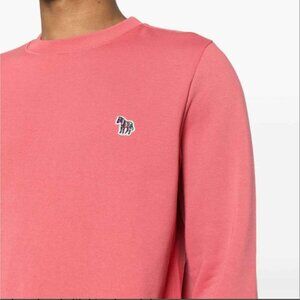 Men's Paul Smith Organic Cotton Pink Long Sleeve Logo Shirt - Size M Like New